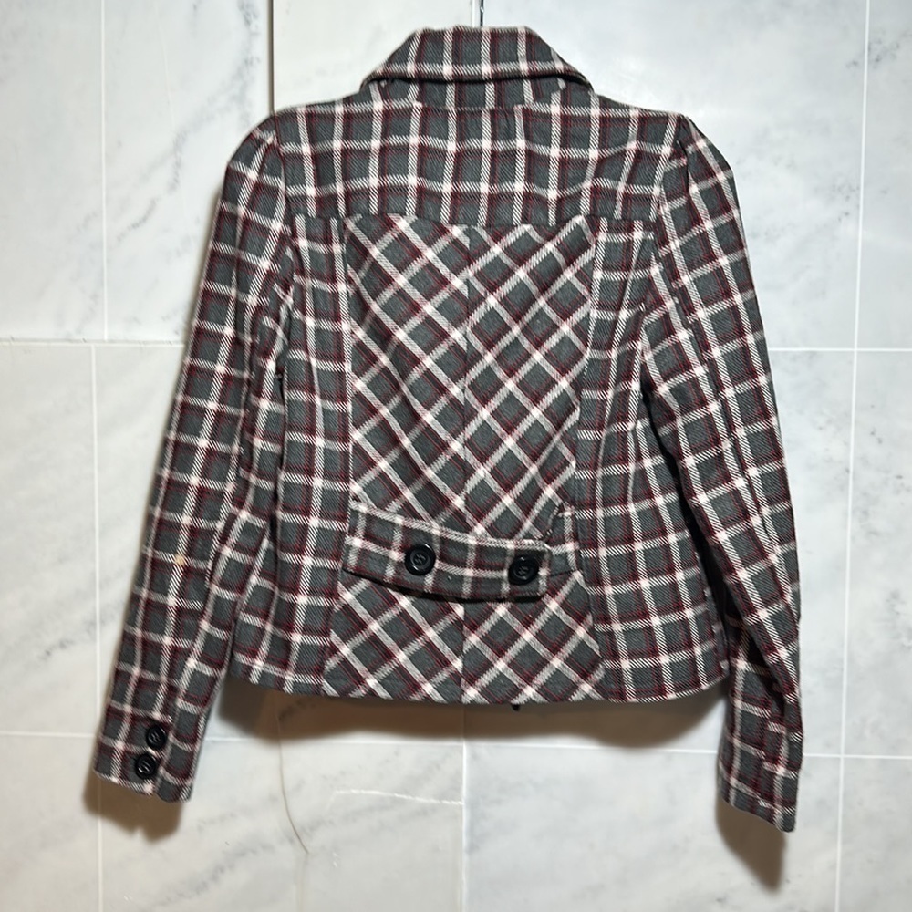 - Flying Tomato Checkard Pea coat size S - Picture 2 of 9